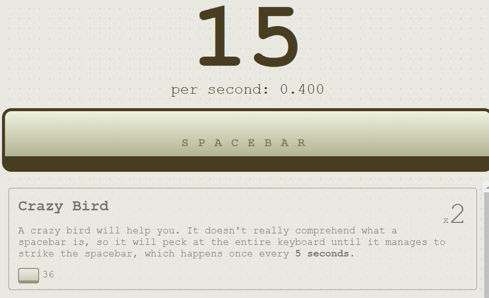 Spacebar Clicker